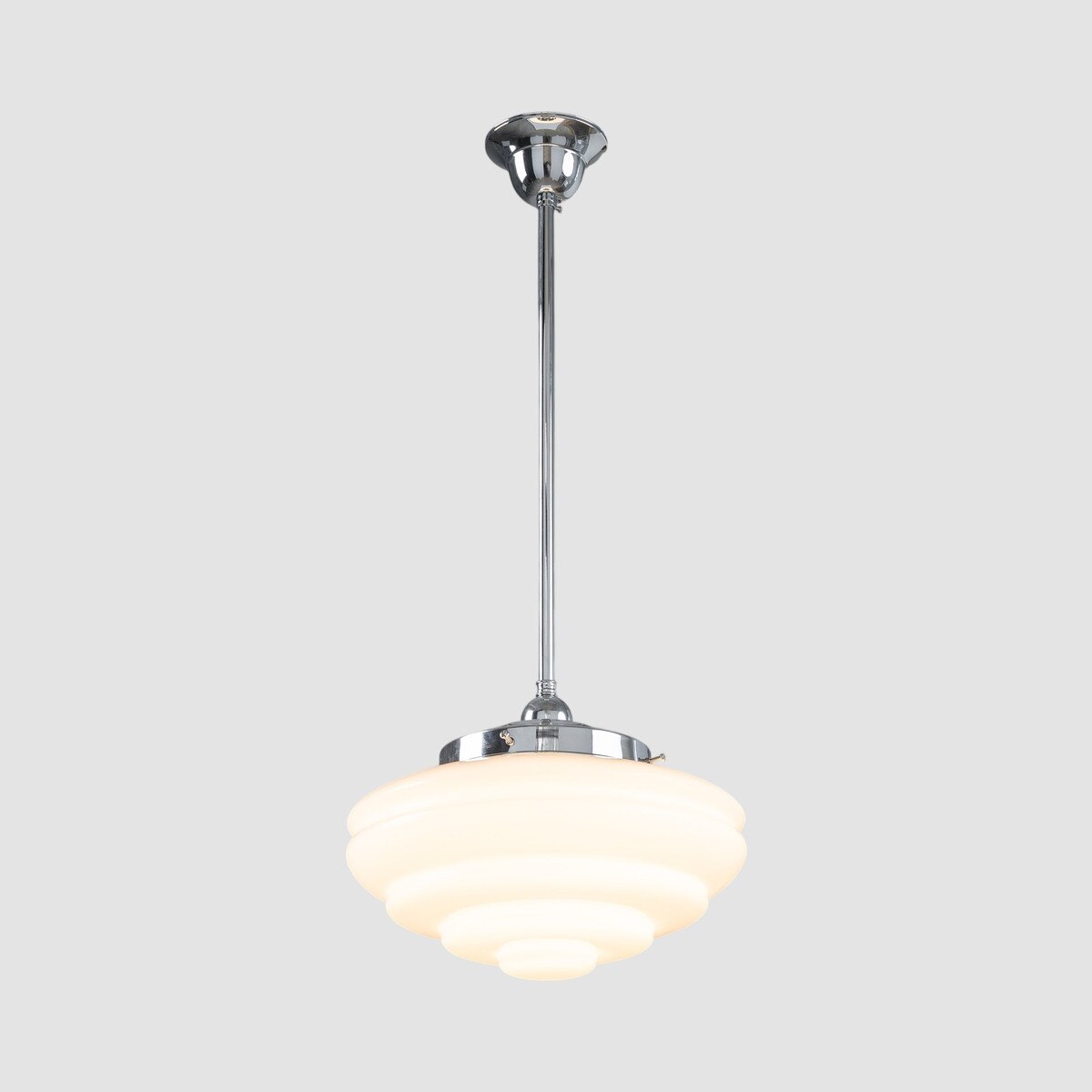 Detroit 8" Pendant Light Chrome & Opal Gloss - 3090511