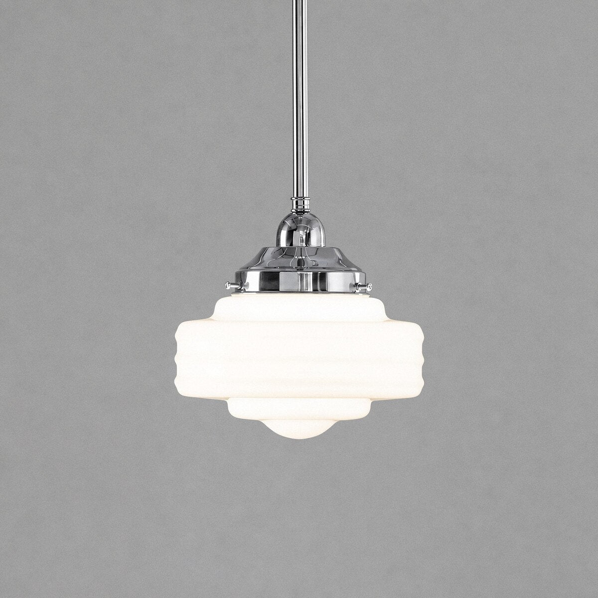 Detroit 8" Pendant Light Chrome & Opal Gloss - 3090511