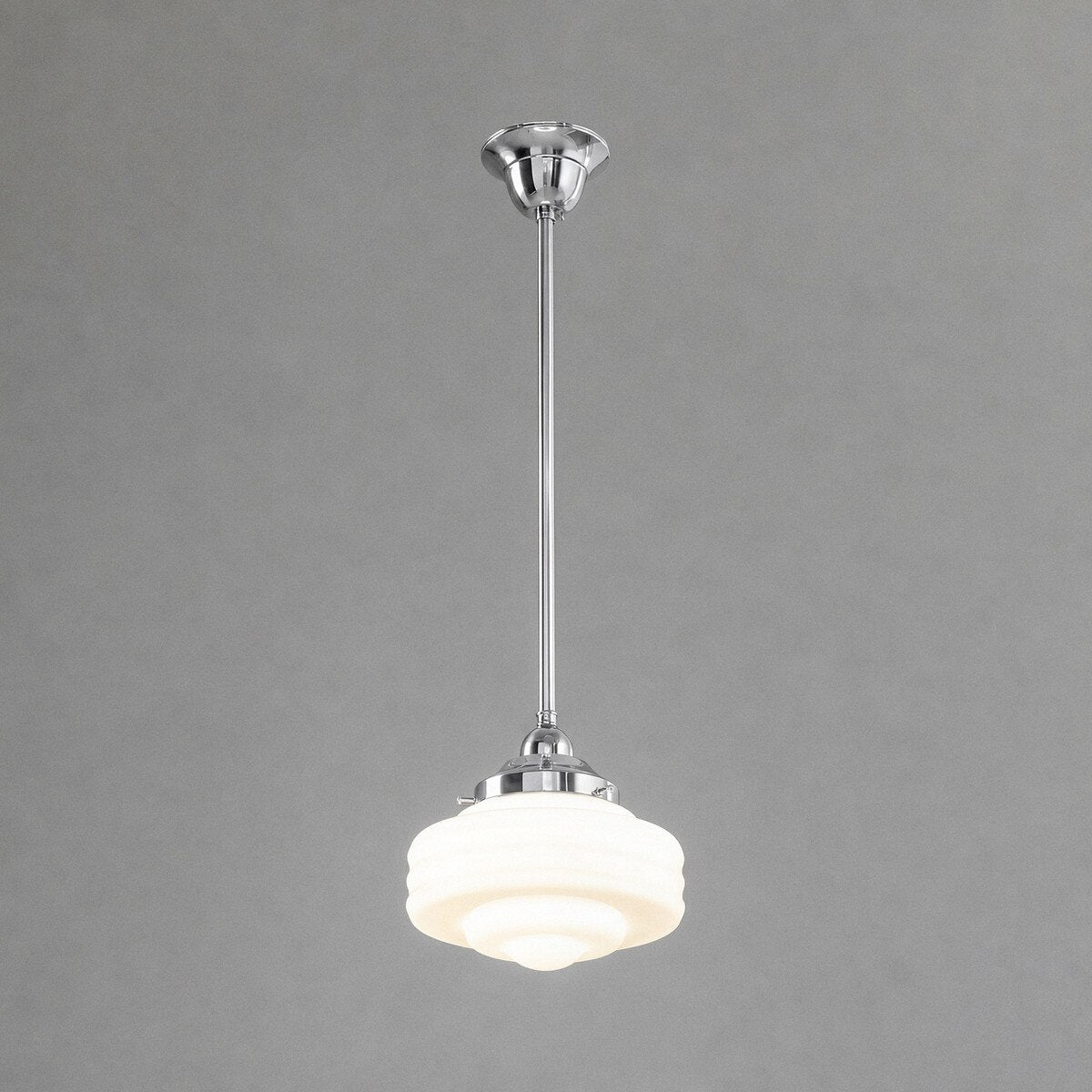 Detroit 8" Pendant Light Chrome & Opal Gloss - 3090511