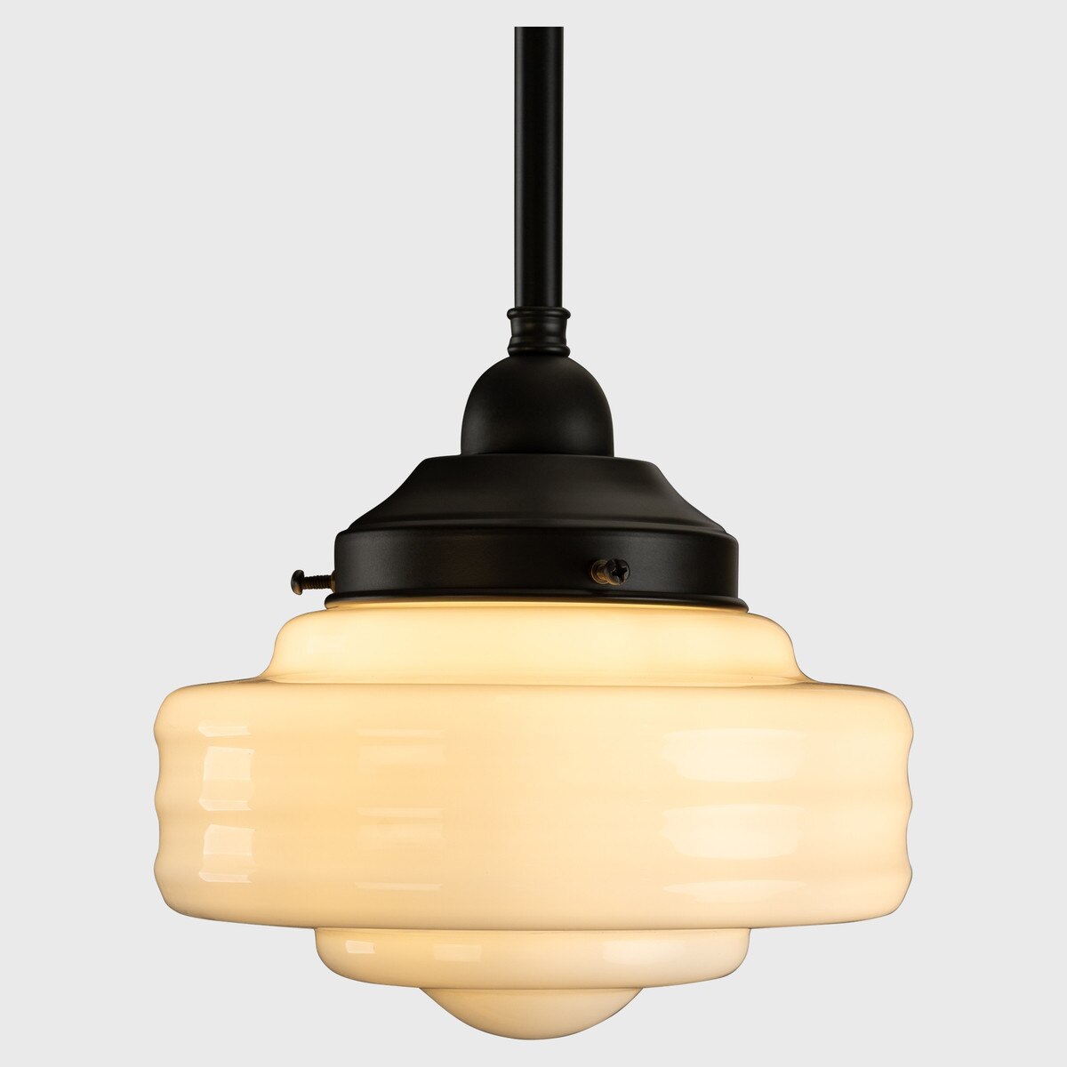 Detroit 8" Pendant Light Patina & Opal Gloss - 3090512