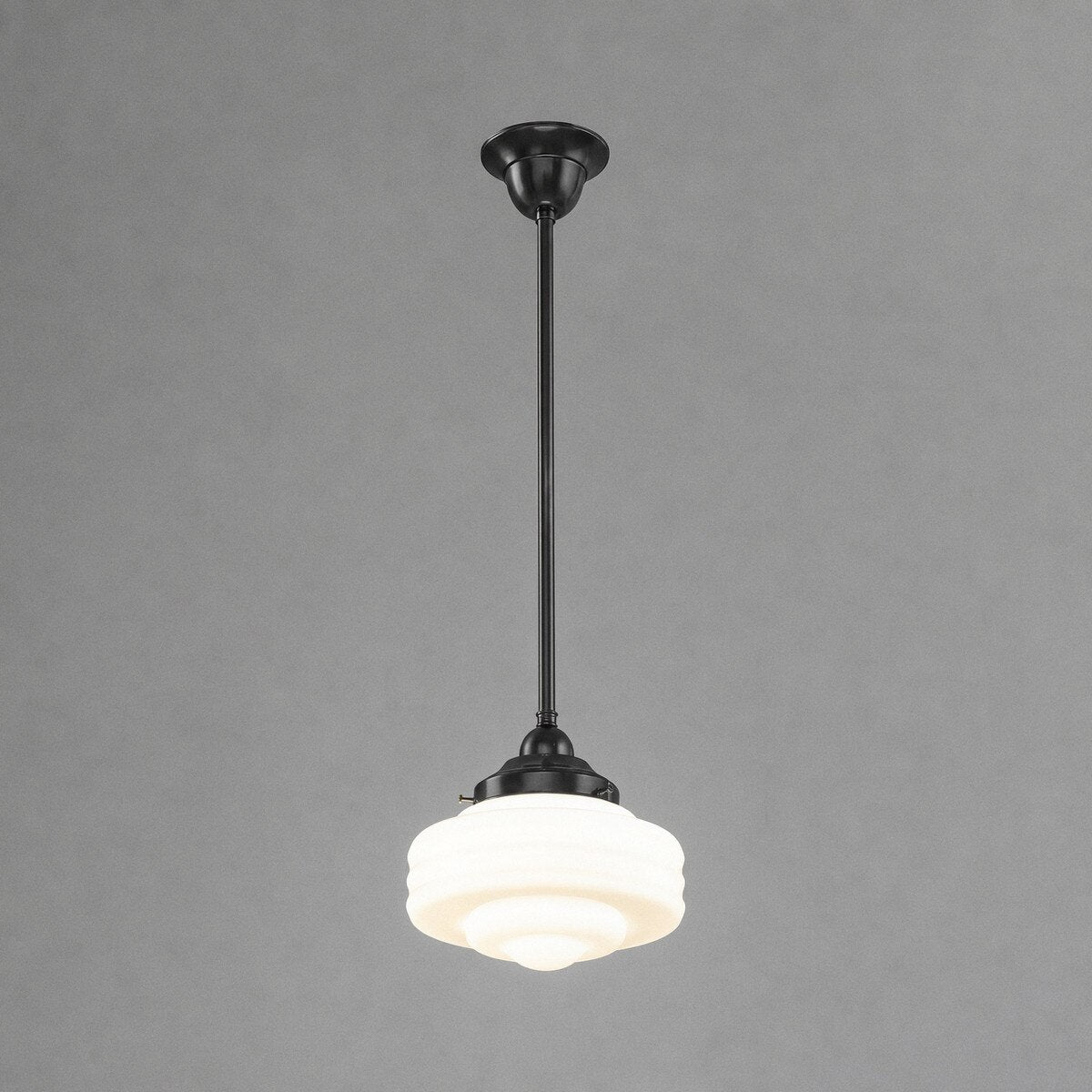 Detroit 8" Pendant Light Patina & Opal Gloss - 3090512