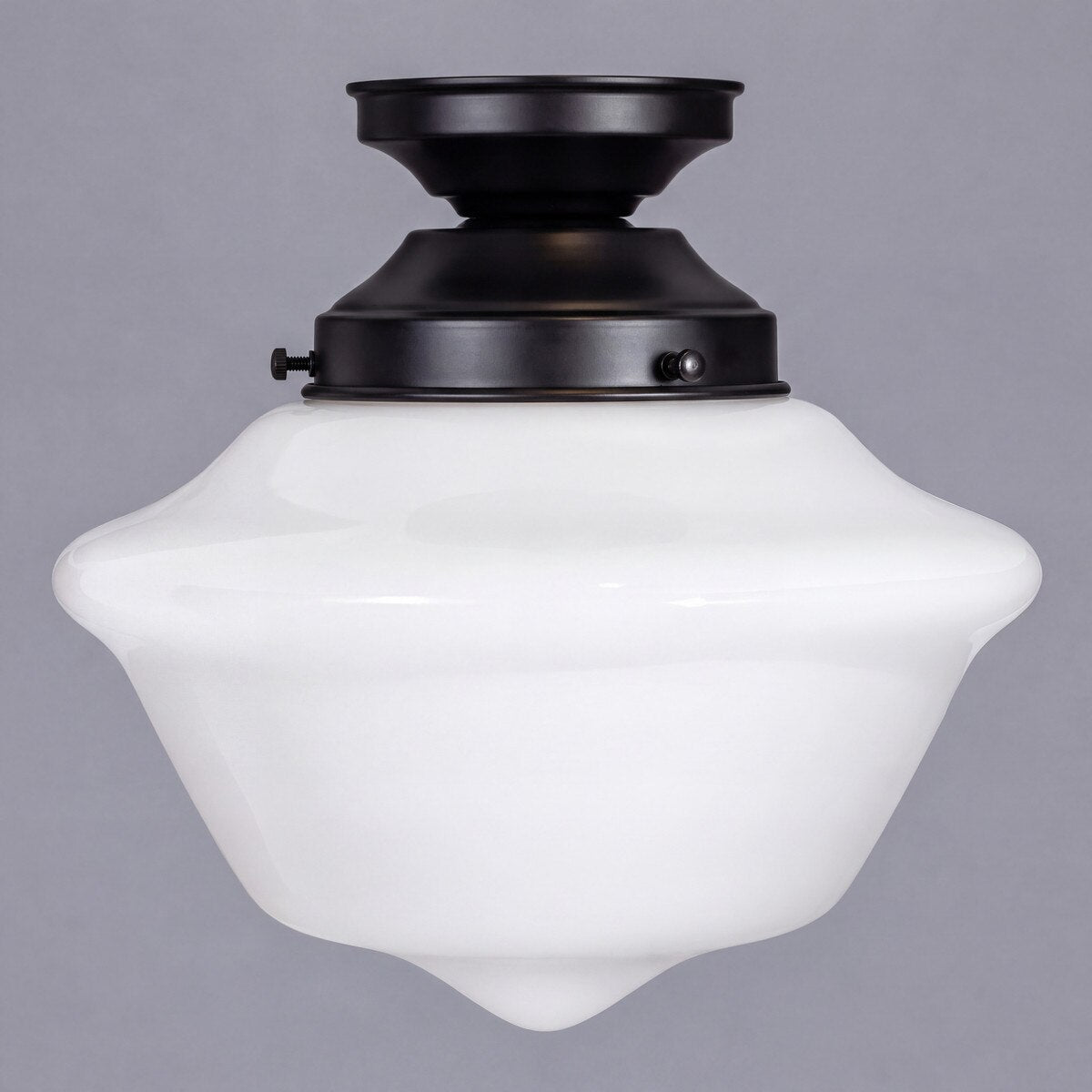 Victorian Schoolhouse 9" Batten Fix Light Patina & Opal Gloss - 3090533
