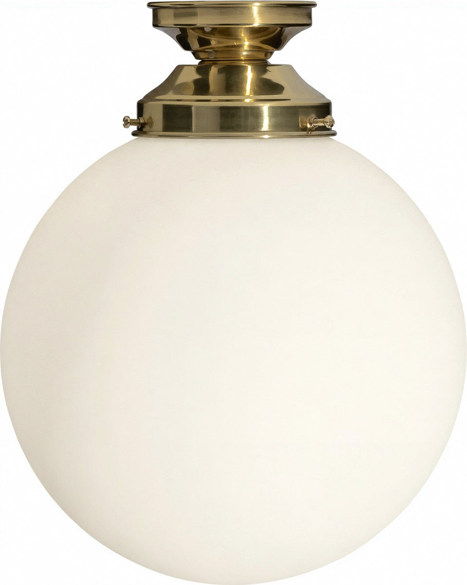 Sphere 10" Batten Light Polished Brass & Opal Matt - 3090548