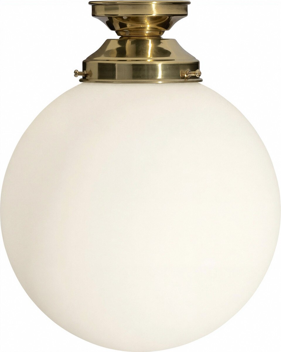Sphere 10" Batten Light Polished Brass & Opal Matt - 3090548