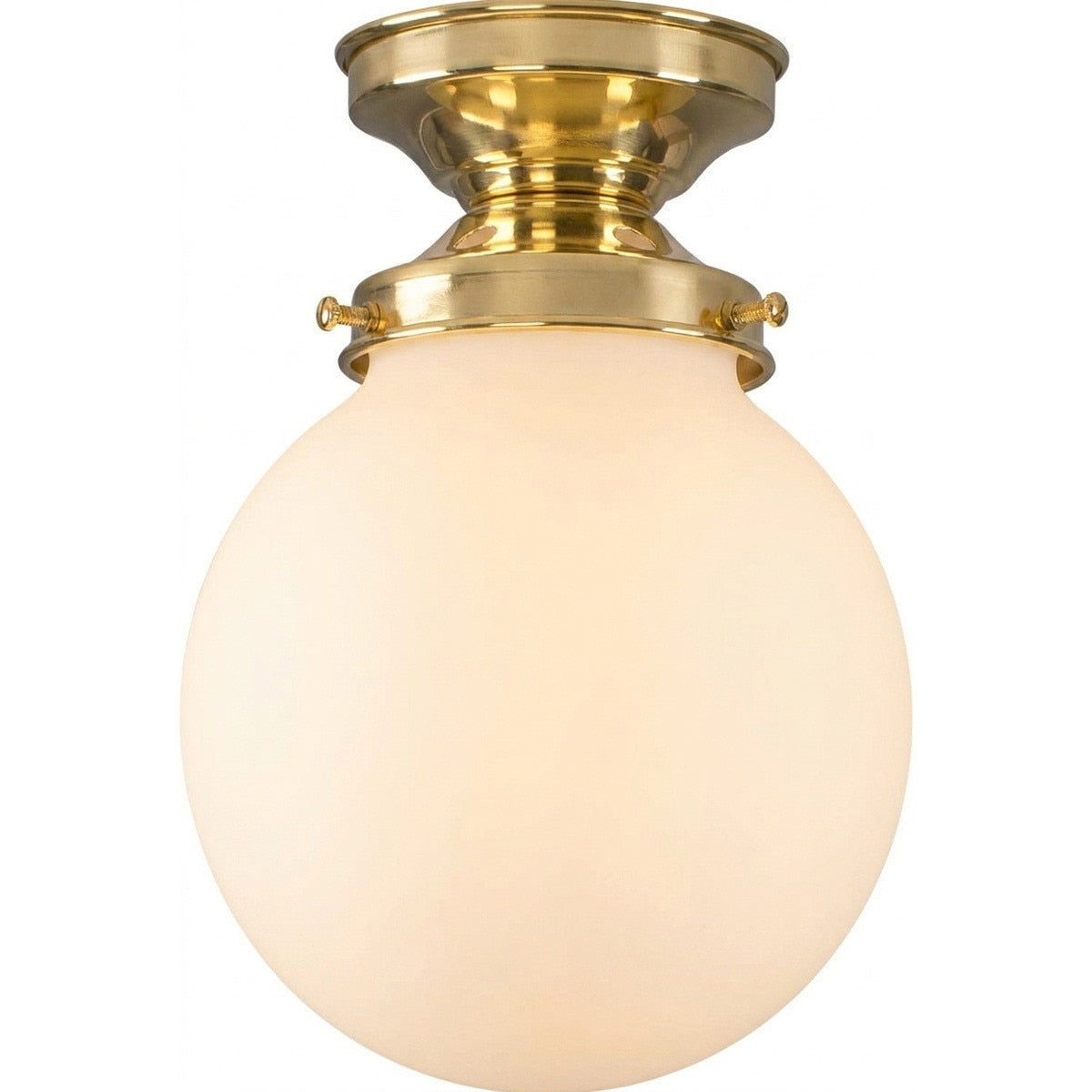 Sphere 6" Batten Light Polished Brass & Opal Matt - 3090550