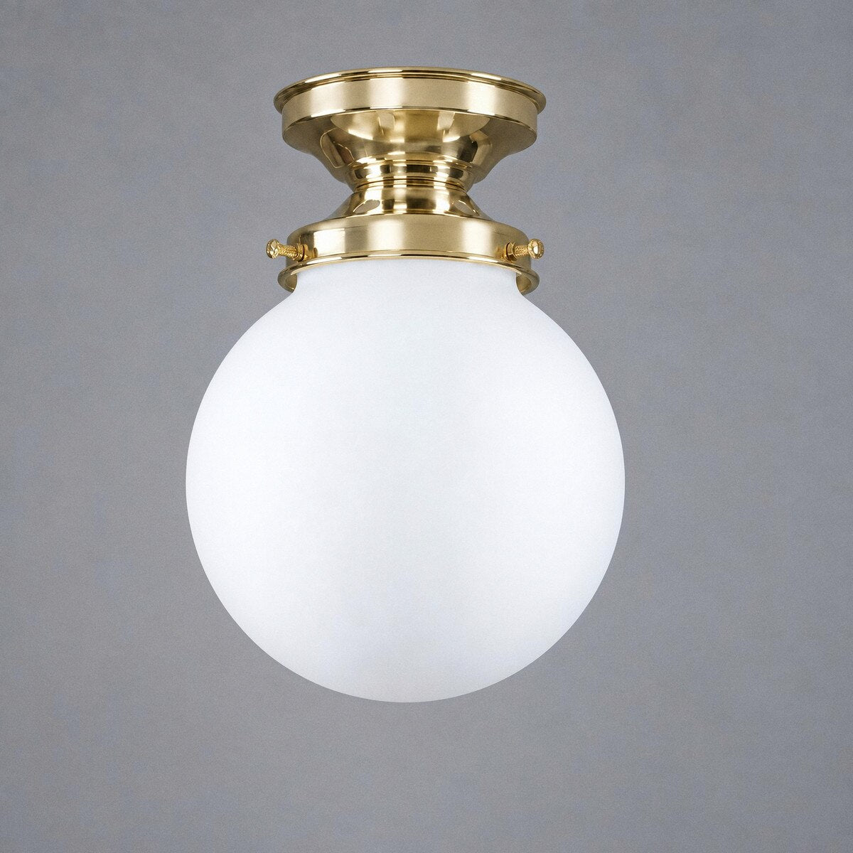 Sphere 6" Batten Light Polished Brass & Opal Matt - 3090550