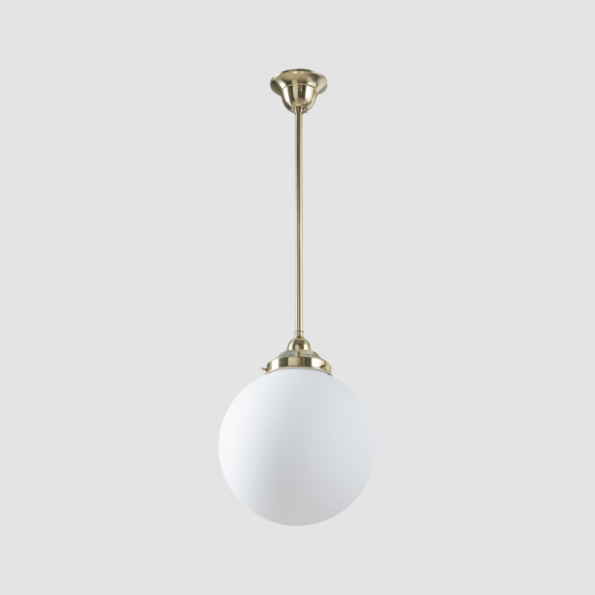 Sphere 10" Pendant Light Polished Brass & Opal Matte - 3090562