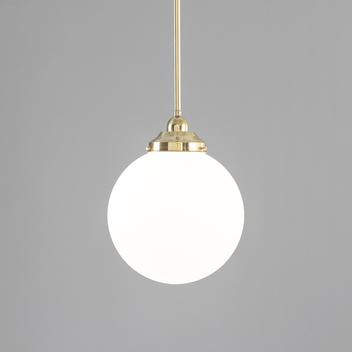 Sphere 10" Pendant Light Polished Brass & Opal Matte - 3090562