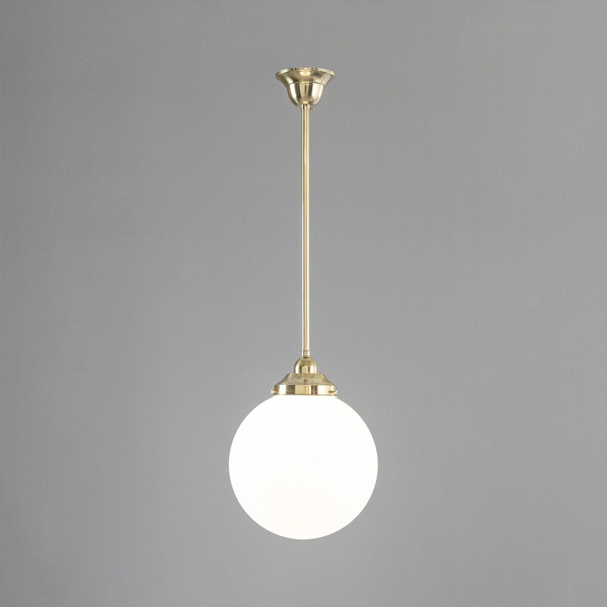 Sphere 10" Pendant Light Polished Brass & Opal Matte - 3090562
