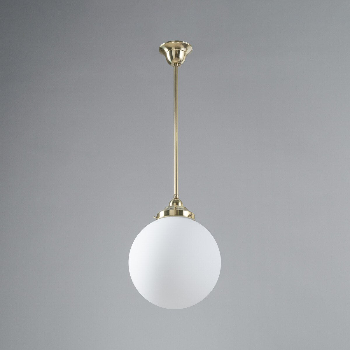 Sphere 10" Pendant Light Polished Brass & Opal Matte - 3090562