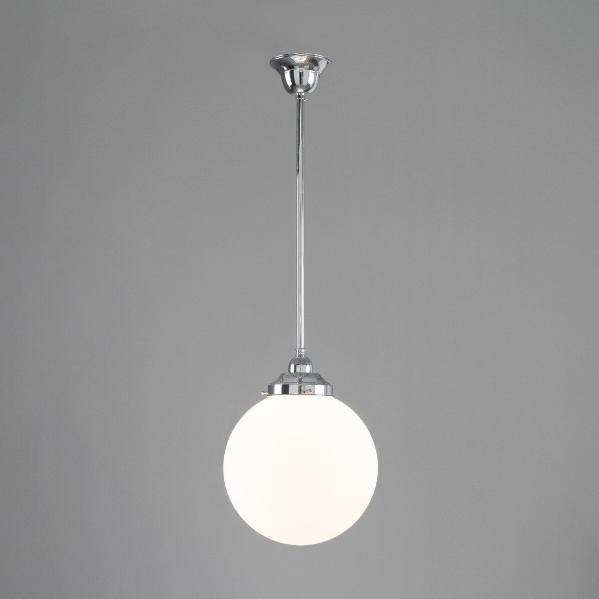 Sphere 10" Pendant Light Chrome & Opal Matte - 3090563