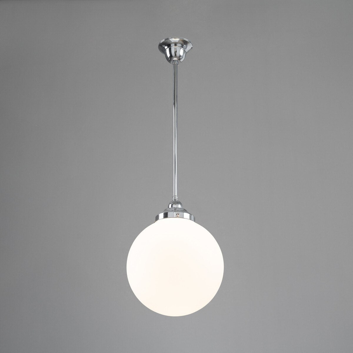 Sphere 10" Pendant Light Chrome & Opal Matte - 3090563