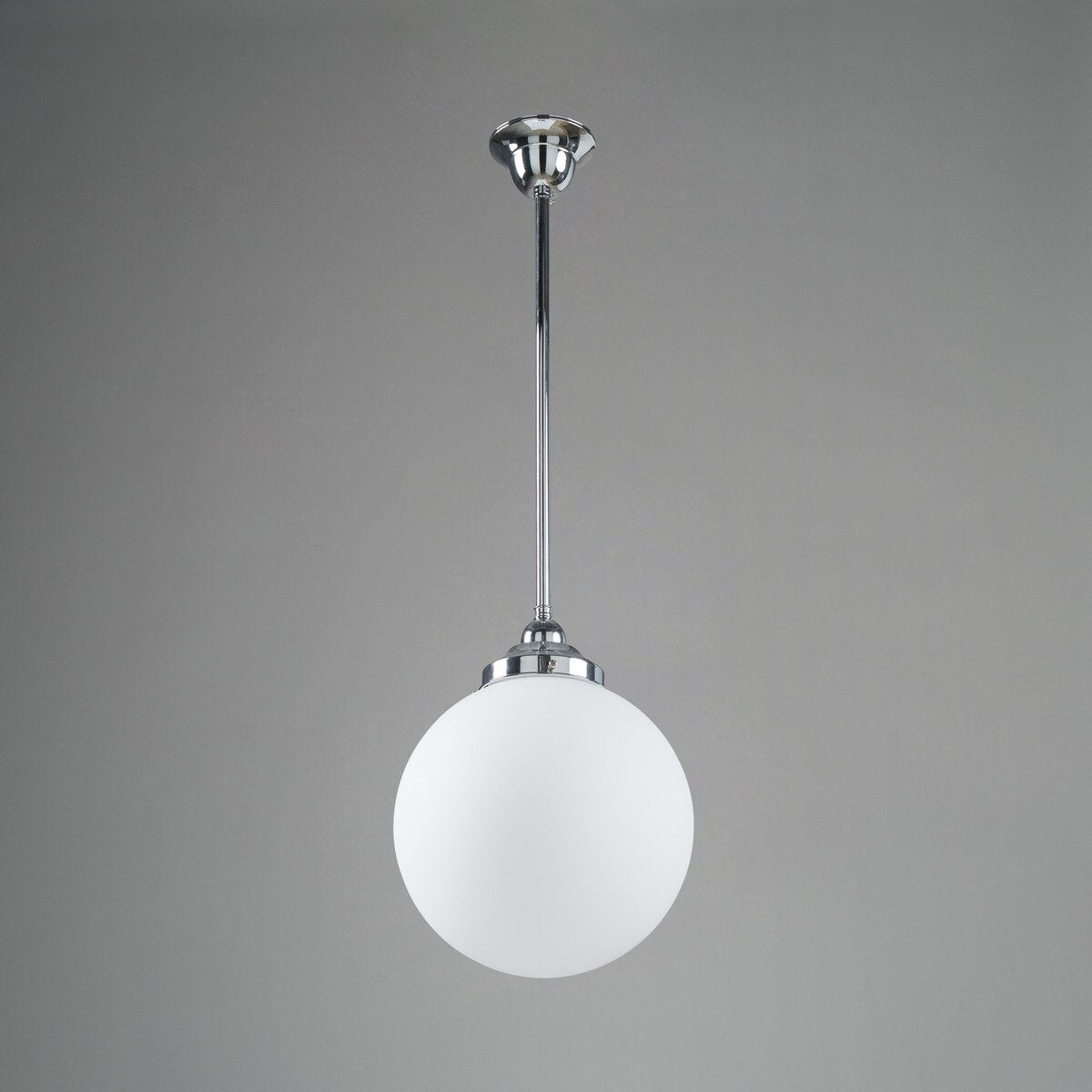 Sphere 10" Pendant Light Chrome & Opal Matte - 3090563