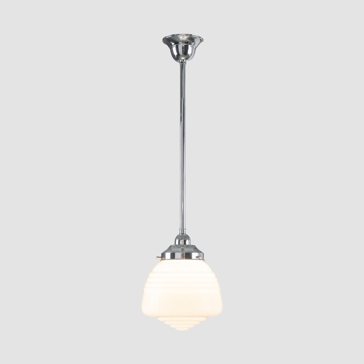 Domec Pendant Light Chrome & Opal Gloss - 3090599