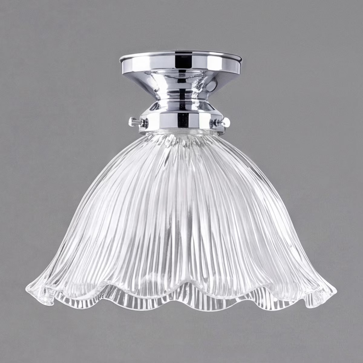 Hallophane 9" Batten Fix Light Chrome & Clear - 3090612