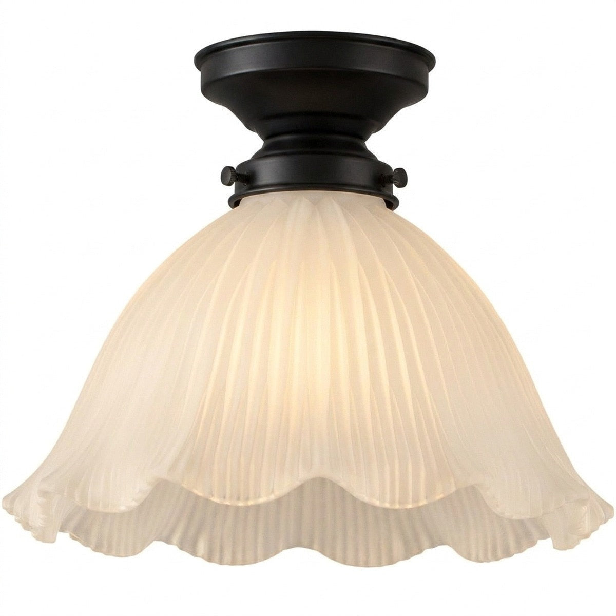 Hallophane 9" Batten Fix Light Patina & Frost - 3090613