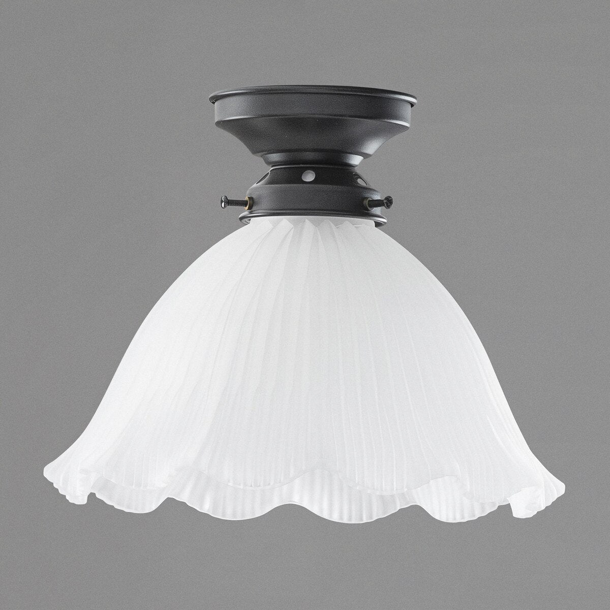 Hallophane 9" Batten Fix Light Patina & Frost - 3090613