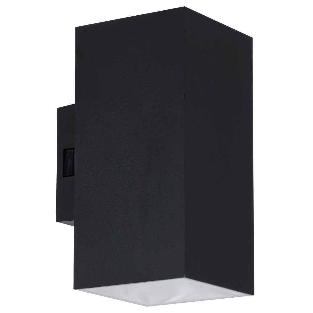 Lorsa LED Up & Down Wall Light 18W TRI Colour Black - LORSA EXWB2-BK
