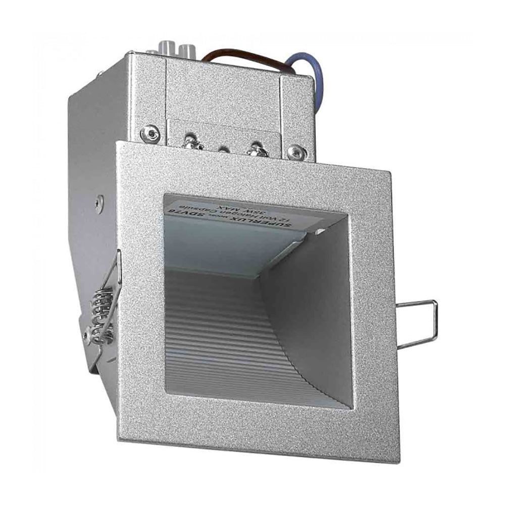 Buy Step Lights Australia Square Step Light Silver 3000K - LRD76-SI