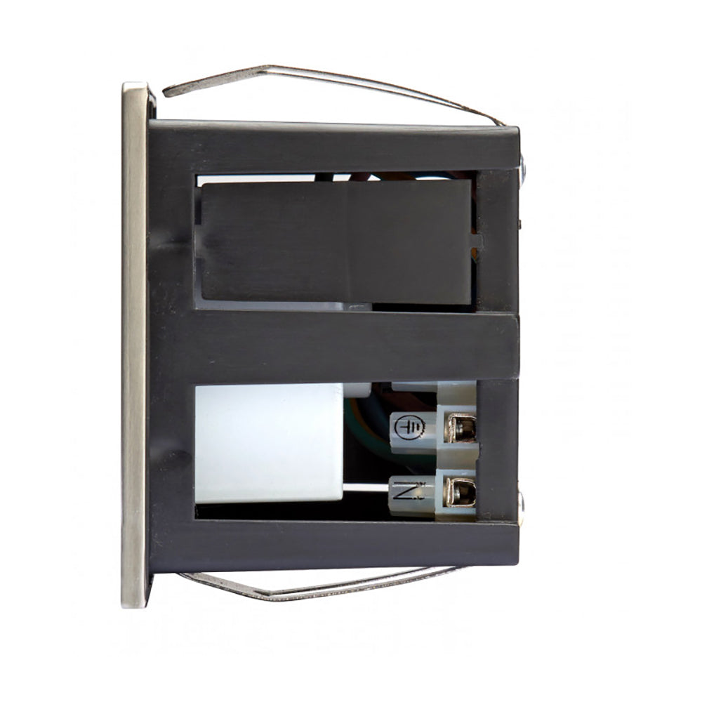 Buy Step Lights Australia Square Step Light Satin Chrome Stainless Steel 3000K - LRL112-SS