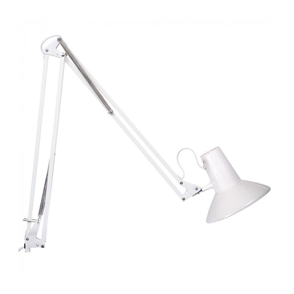 Equipoise Swing Arm Wall Light White Stainless Steel - LSD-WH