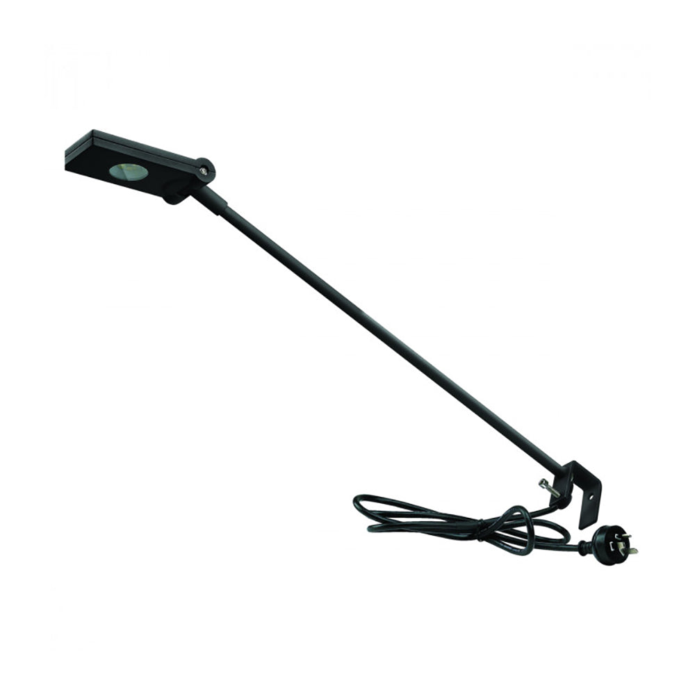 Buy Display & Sign Lights Australia Display & Sign Light With Adjustable Clamp Black Aluminium 3000K - LSL142-BL