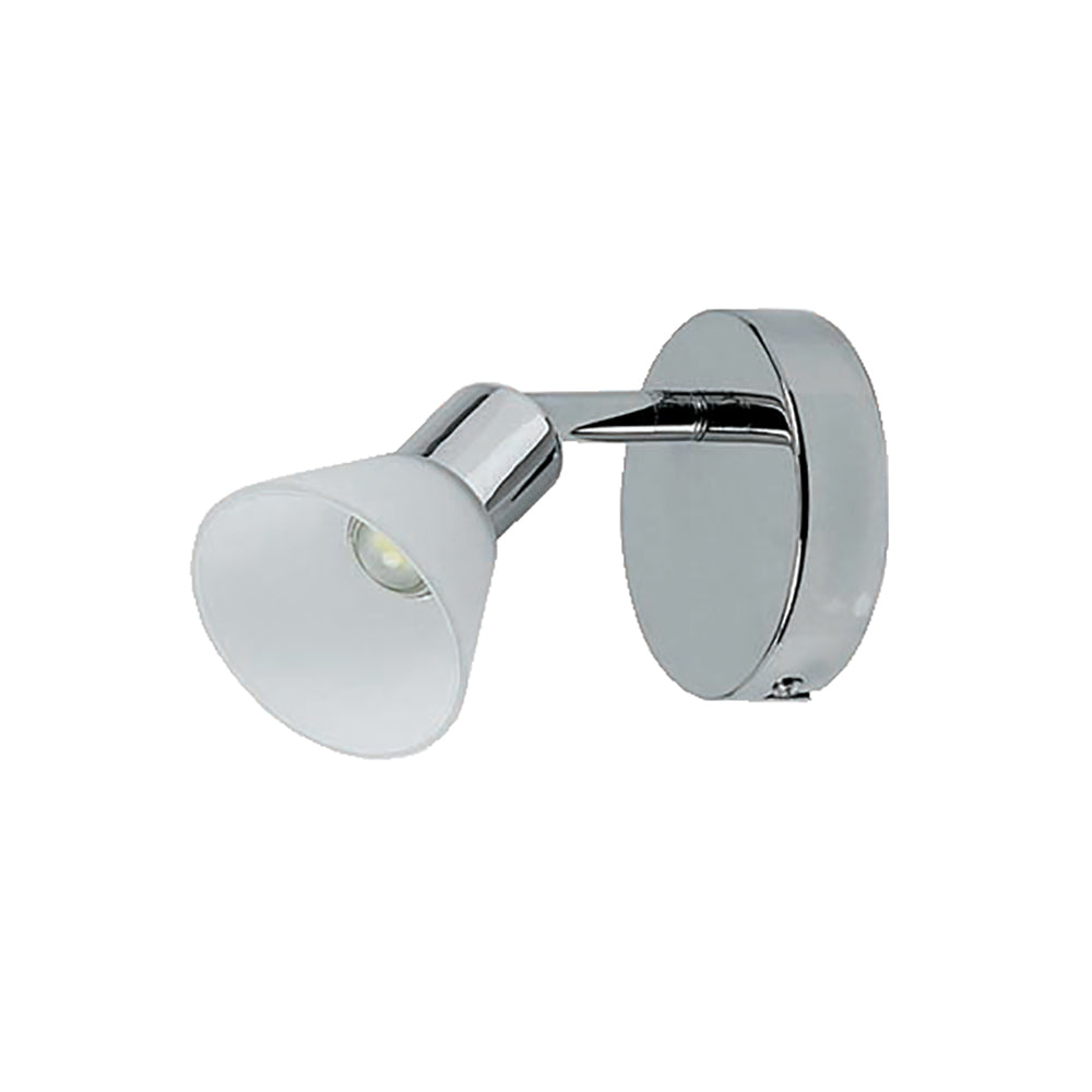 Buy Spotlights Australia Callen Spotlight Chrome / White Glass 3000K - LSLC-P1-CH