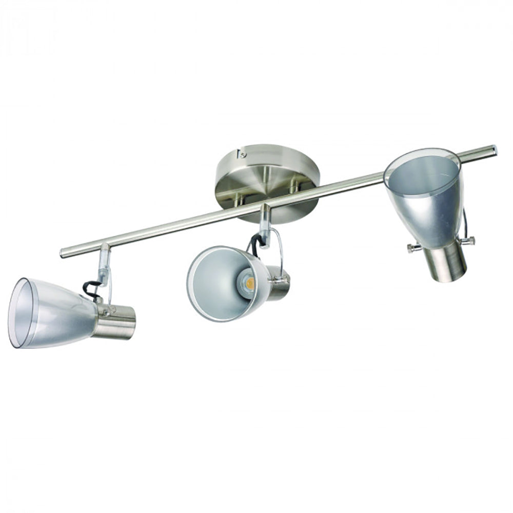 Buy Spotlights Australia Roscoe Spot 3 lights Satin Chrome Acrylic 3000K - LSLR-B3-SC