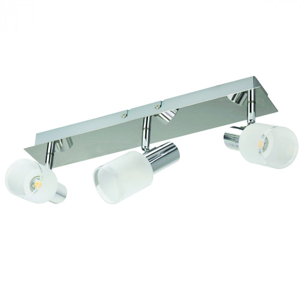 Buy Spotlights Australia Tabitha Spot 3 lights Satin Chrome Glass 3000K - LSLT-B3-CH