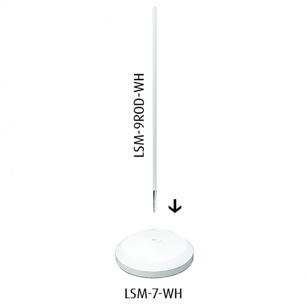 Buy Posts And Bases Australia Low Cost Floor Stand For Equipoise Rod Only White - LSM-9ROD-WH