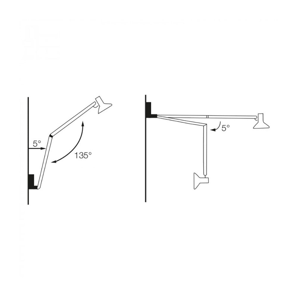 Buy Swing Arm Wall Lights Australia Equipoise Swing Arm Wall Light White Stainless Steel - LSD-WH