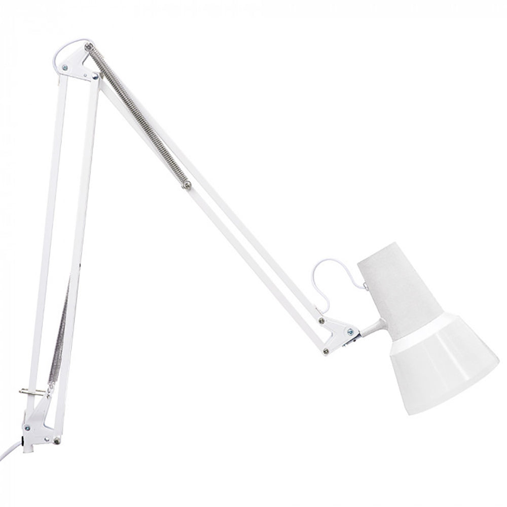 Equipoise Swing Arm Wall Light White Stainless Steel - LSP-WH