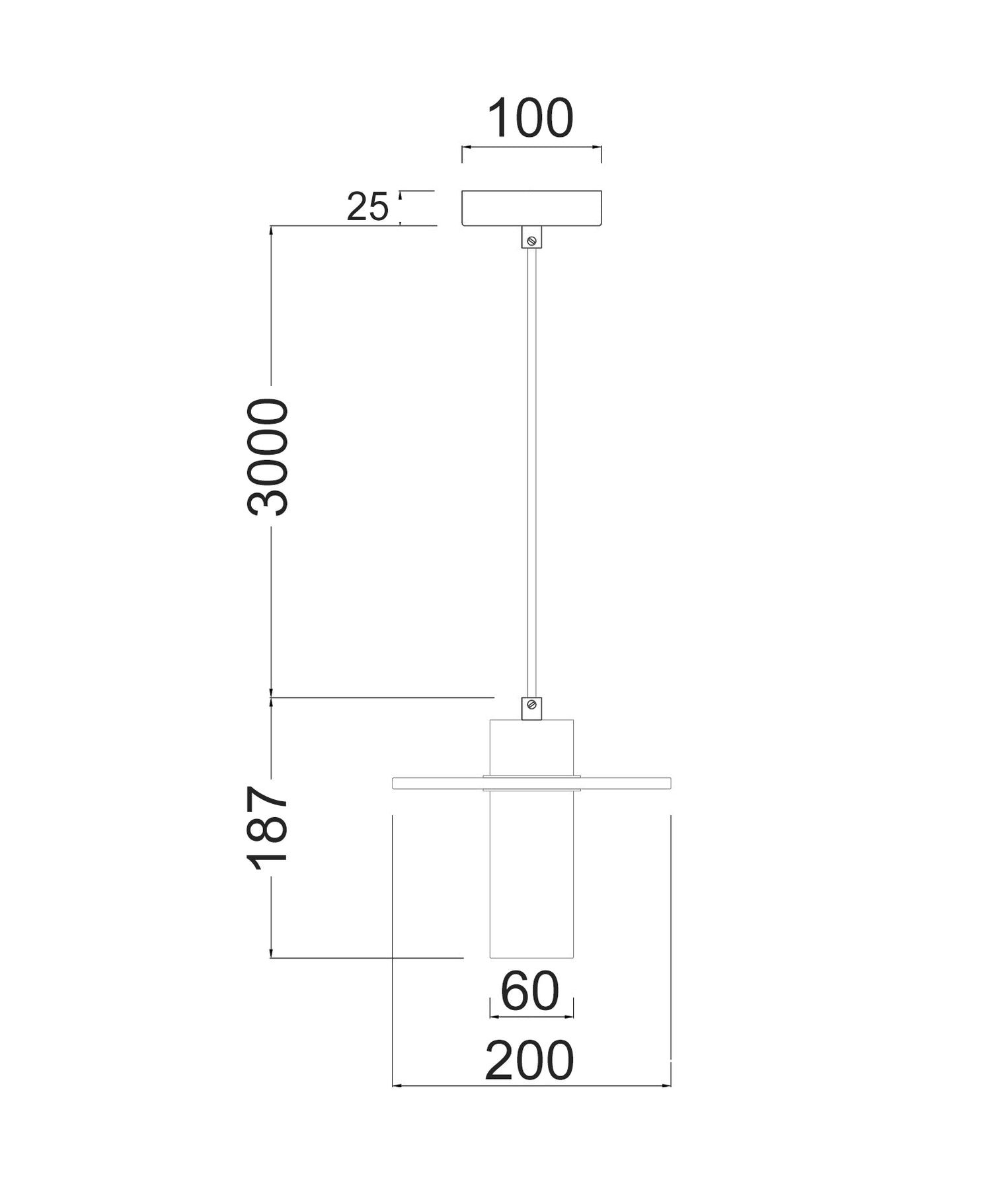 Lucerna Interior Cylinder Round Hat Pendant Light White & Brass - LUCERNA1