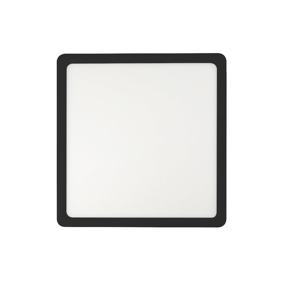 Lunos 230mm LED Oyster Light 18W TRI Colour Black - LUNOS OY23.3C-BK
