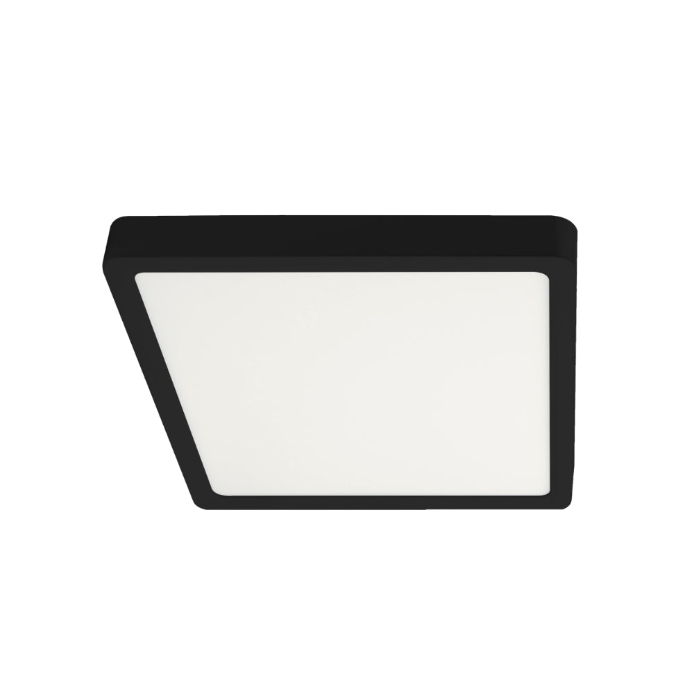 Lunos 230mm LED Oyster Light 18W TRI Colour Black - LUNOS OY23.3C-BK