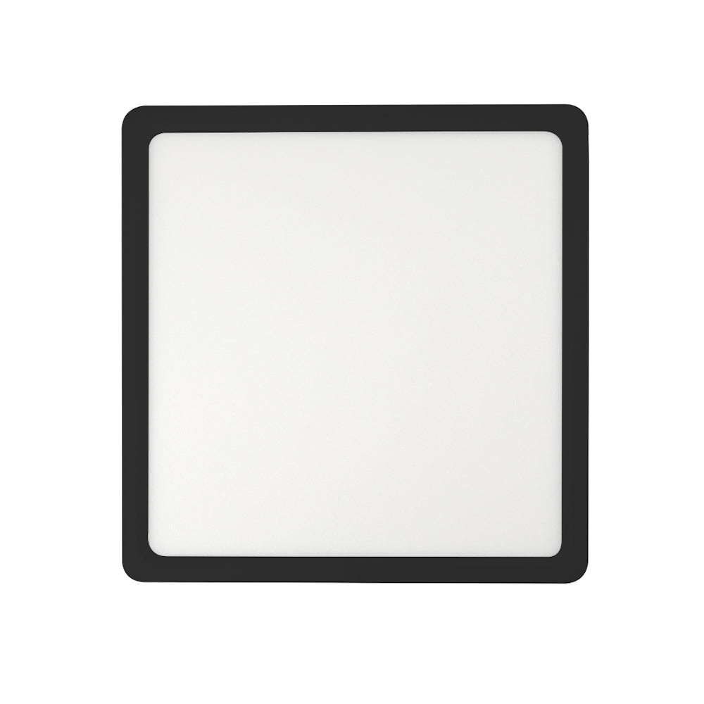 Lunos 300mm LED Oyster Light 24W TRI Colour Black - LUNOS OY30.3C-BK