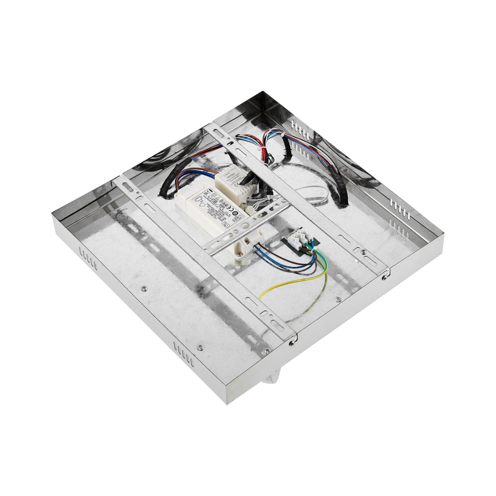 Luxia LED Flush Mount Light 16W 4000K + RGB Chrome - LUXIA C38S-RGB