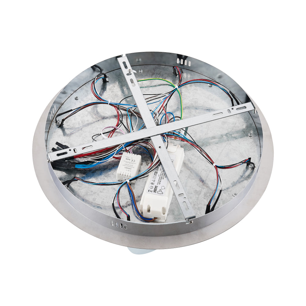 Luxia LED Flush Mount Light 36W 4000K + RGB Chrome - LUXIA C45R-RGB