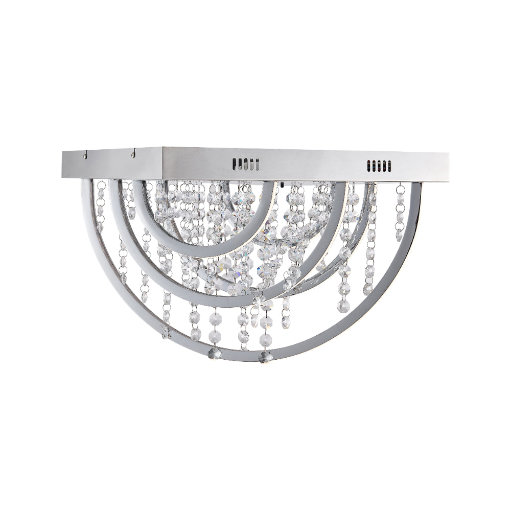 Luxia LED Flush Mount Light 25W 4000K + RGB RGB Chrome - LUXIA C45S-RGB