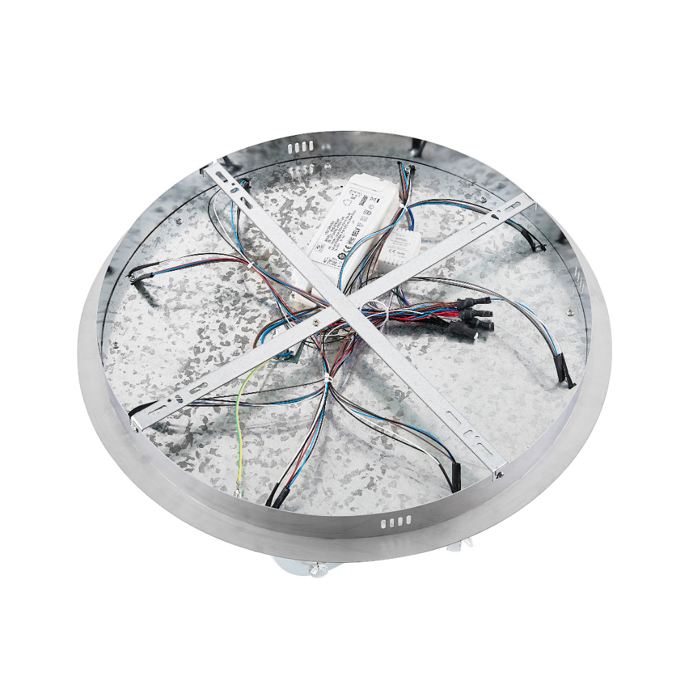 Luxia LED Flush Mount Light 44W 4000K + RGB Chrome - LUXIA C55R-RGB