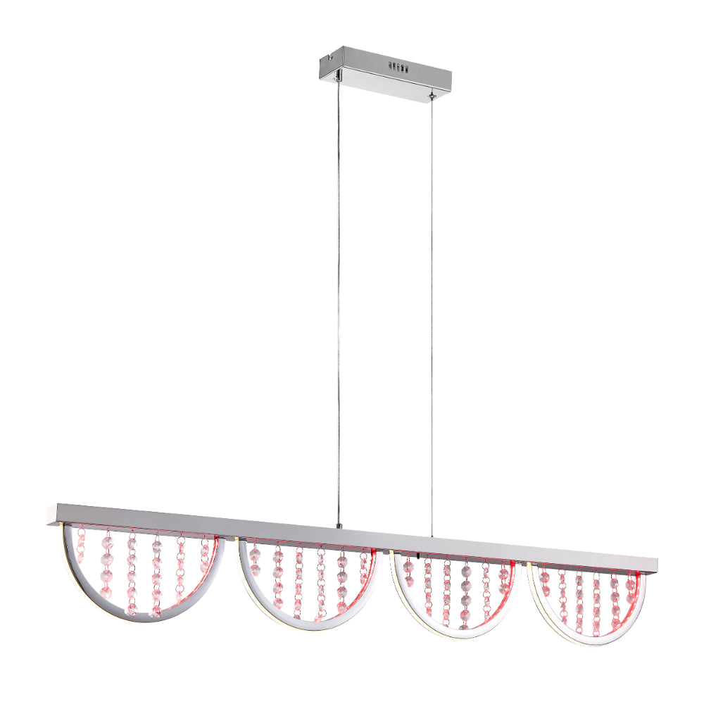 Luxia LED Pendant Light 24W 4000K + RGB Chrome - LUXIA PE120-RGB