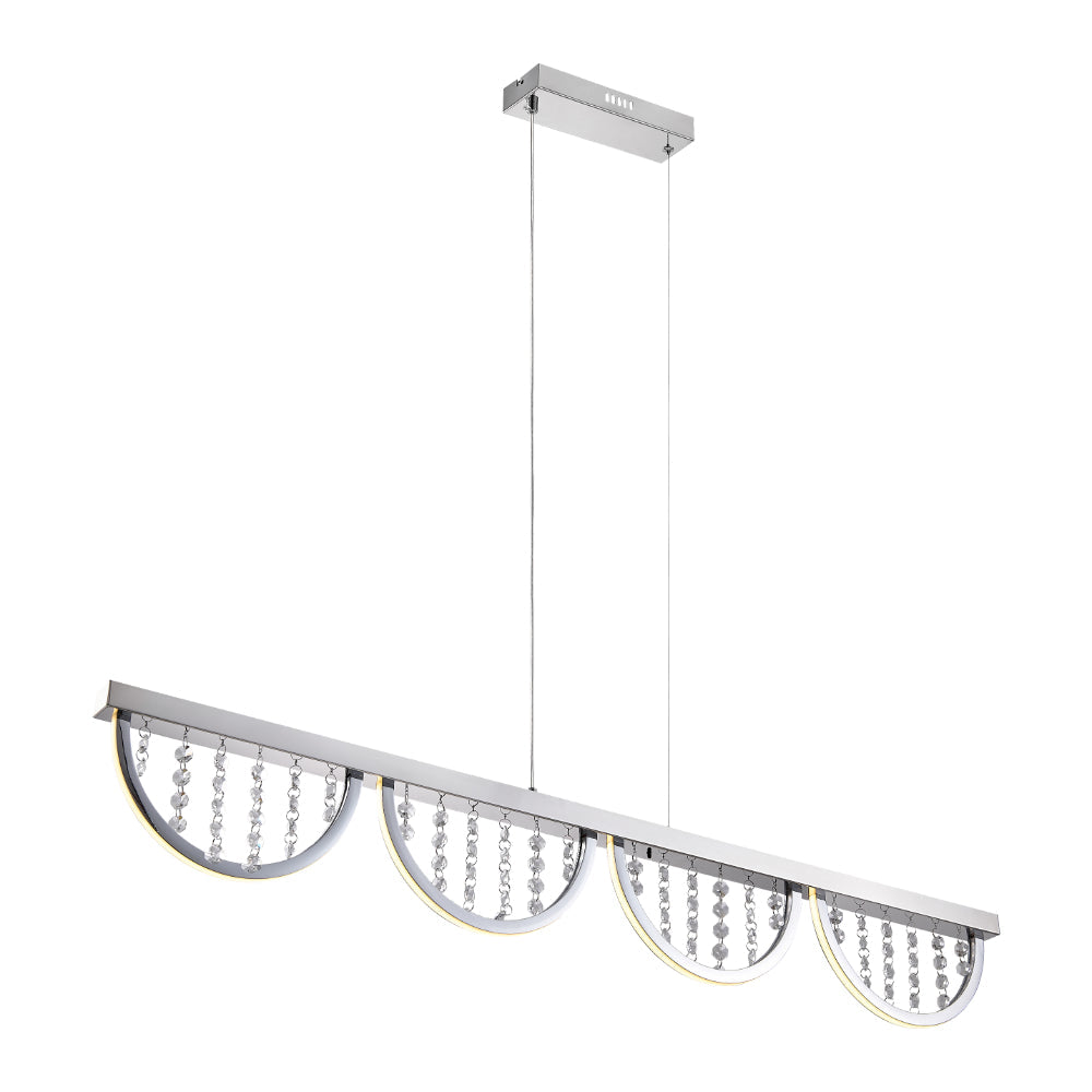 Luxia LED Pendant Light 24W 4000K + RGB Chrome - LUXIA PE120-RGB