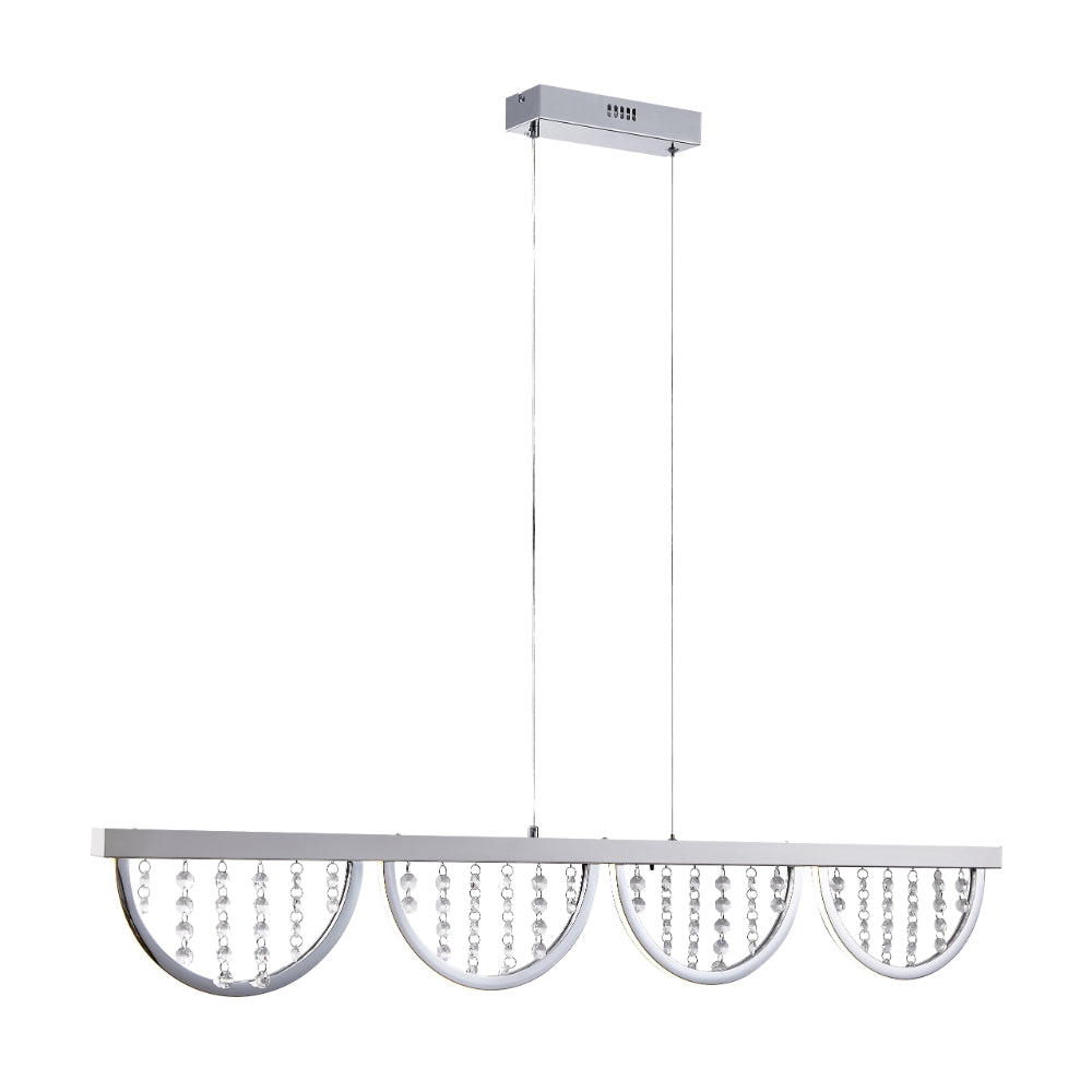 Luxia LED Pendant Light 24W 4000K + RGB Chrome - LUXIA PE120-RGB