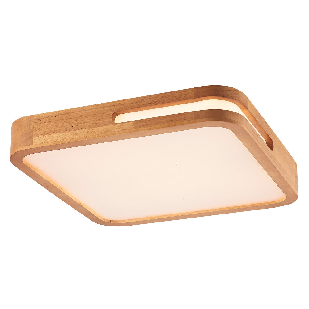 Lyric Square LED Oyster 36W TRI Colour Teak - LYRIC OY50-WD3C