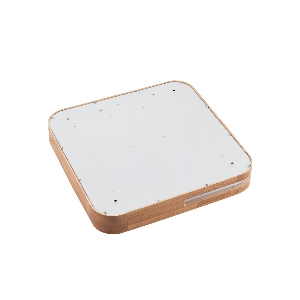 Lyric Square LED Oyster 12W TRI Colour Teak - LYRIC OY30-WD3C