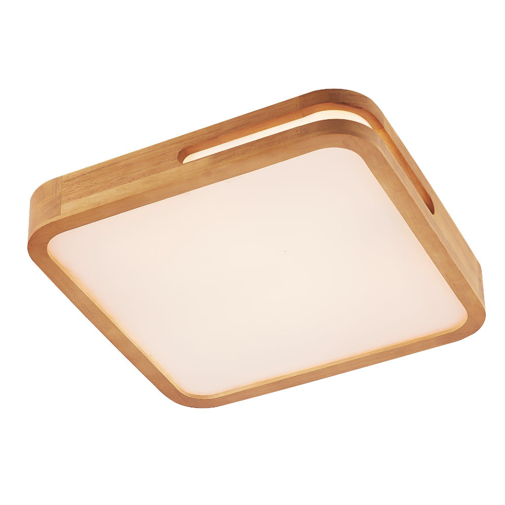Lyric Square LED Oyster 36W TRI Colour Teak - LYRIC OY50-WD3C