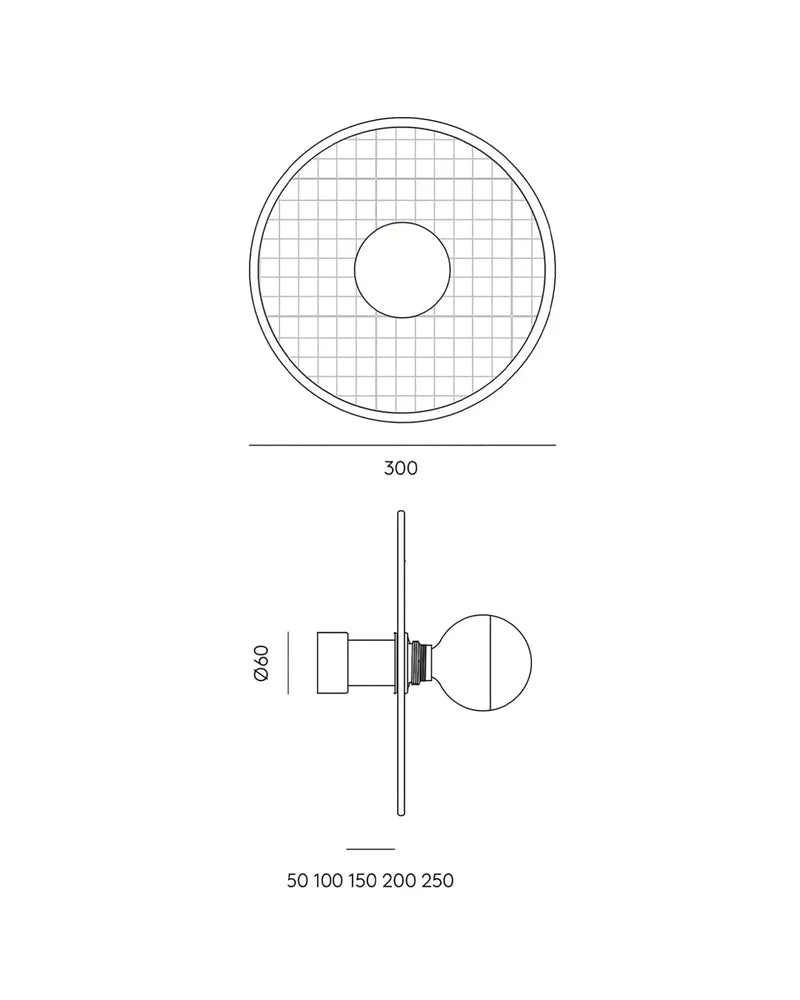 Lass Wall Light Black - ARO.A1053/5/NEG+1225/30