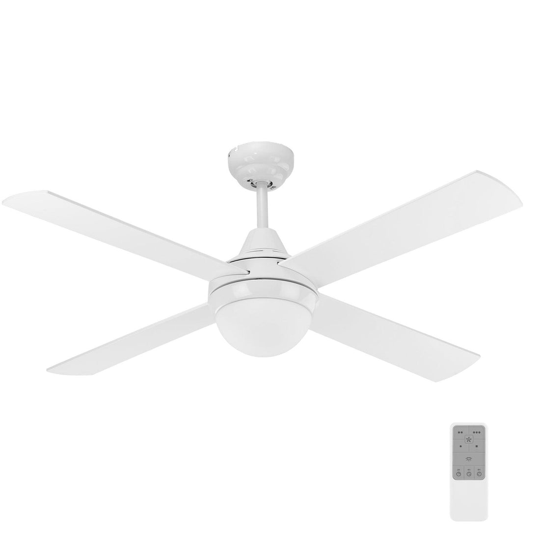 Lonsdale 1200mm AC Ceiling Fan With Light White and Remote - FC922124RWH