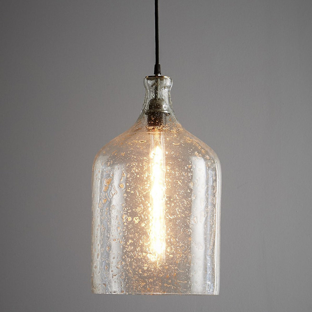 Buy Pendant Lights Australia Lustre Flagon Pendant Light Glass Clear - ZAF10316