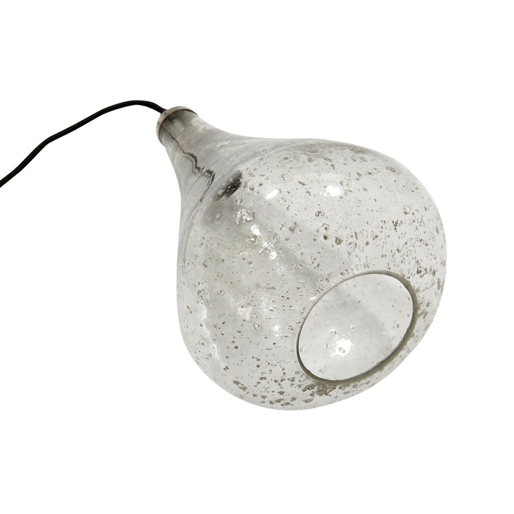 Buy Pendant Lights Australia Lustre Teardrop 1 Light Stone Effect Glass Teardrop Pendant Clear - ZAF10343